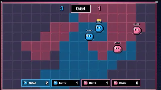 Paint Wars in the retro look